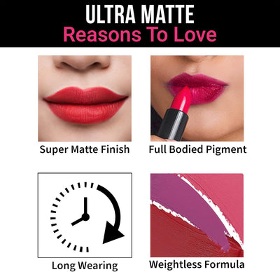 Nykaa Ultra Matte Lipstick Coco17 - Colour Cosmetics - Image 5