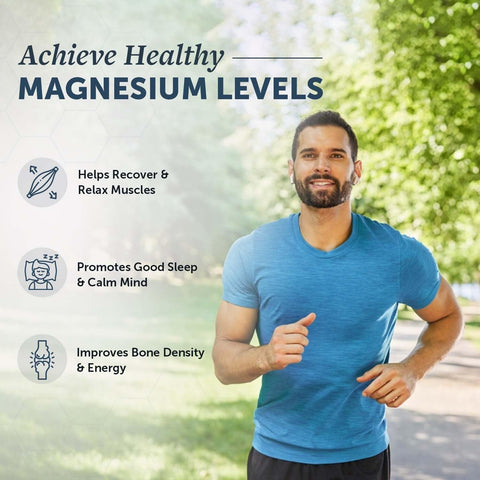 Neuherbs True Magnesium Glycinate Supplement 1600Mg- 60 Tablets