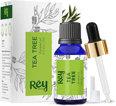 ReyNaturals Tea Tree Essential Oil for Hair, Skin and Face - 15ml