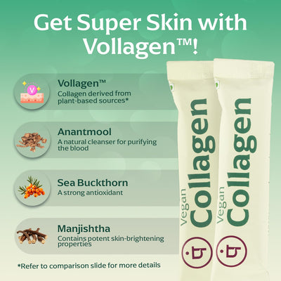 Panchamrit Vegan Collagen Beauty Supplement - 25 Sachets - Image 3