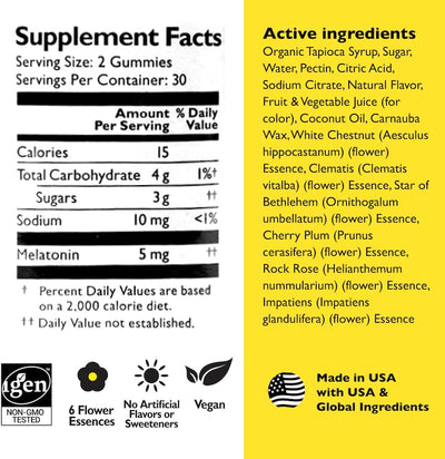 Rescue Plus Sleep Gummies - Strawberry Flavour, 60 Count - Image 3