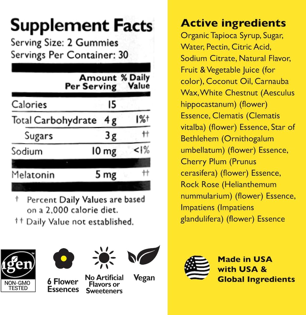 Rescue Plus Sleep Gummies - Strawberry Flavour, 60 Count - Image 3