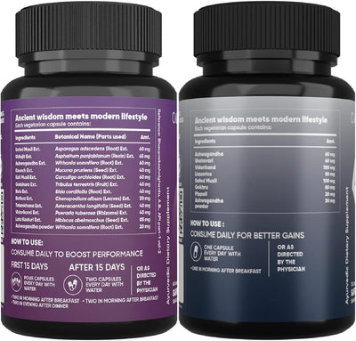 Aadar Performance & Power Build Capsules - Ayurvedic Muscle Growth, 60 & 30 Pack - Image 6