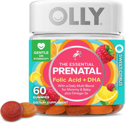 علكة أولّي (Olly) للفيتامينات المتعددة أثناء الحمل - 60 قطعة