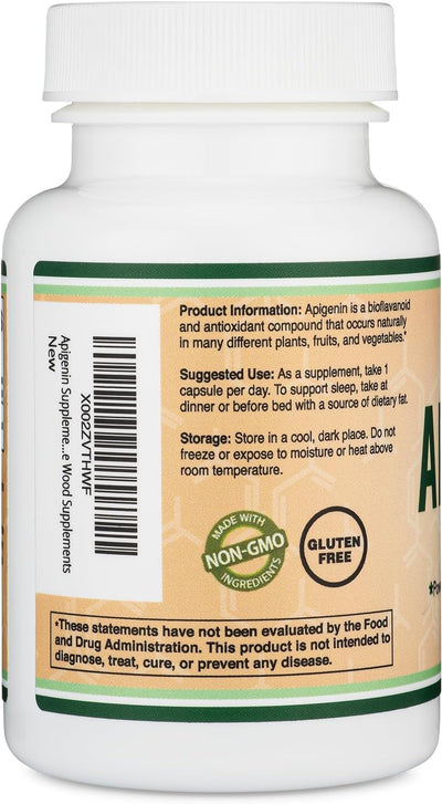 Doublewood Apigenin Supplement - 50mg Capsules, 120 Count - Image 6