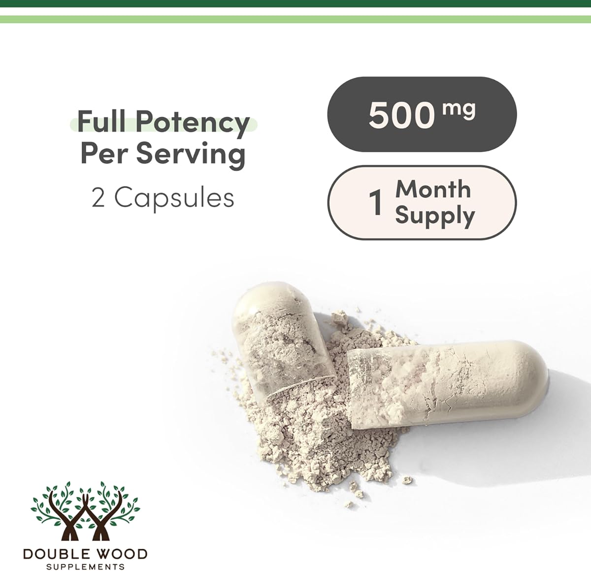 Doublewood NAD+ Supplement 500mg Capsules, 60 Count - Image 3