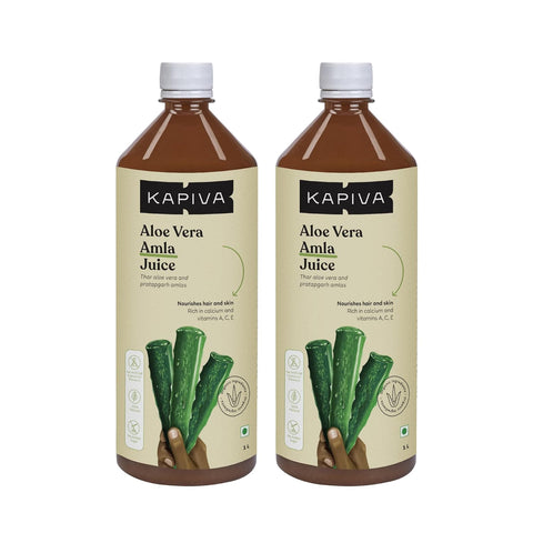 Kapiva Aloe Vera Amla Juice 1000 ml (2/pack)