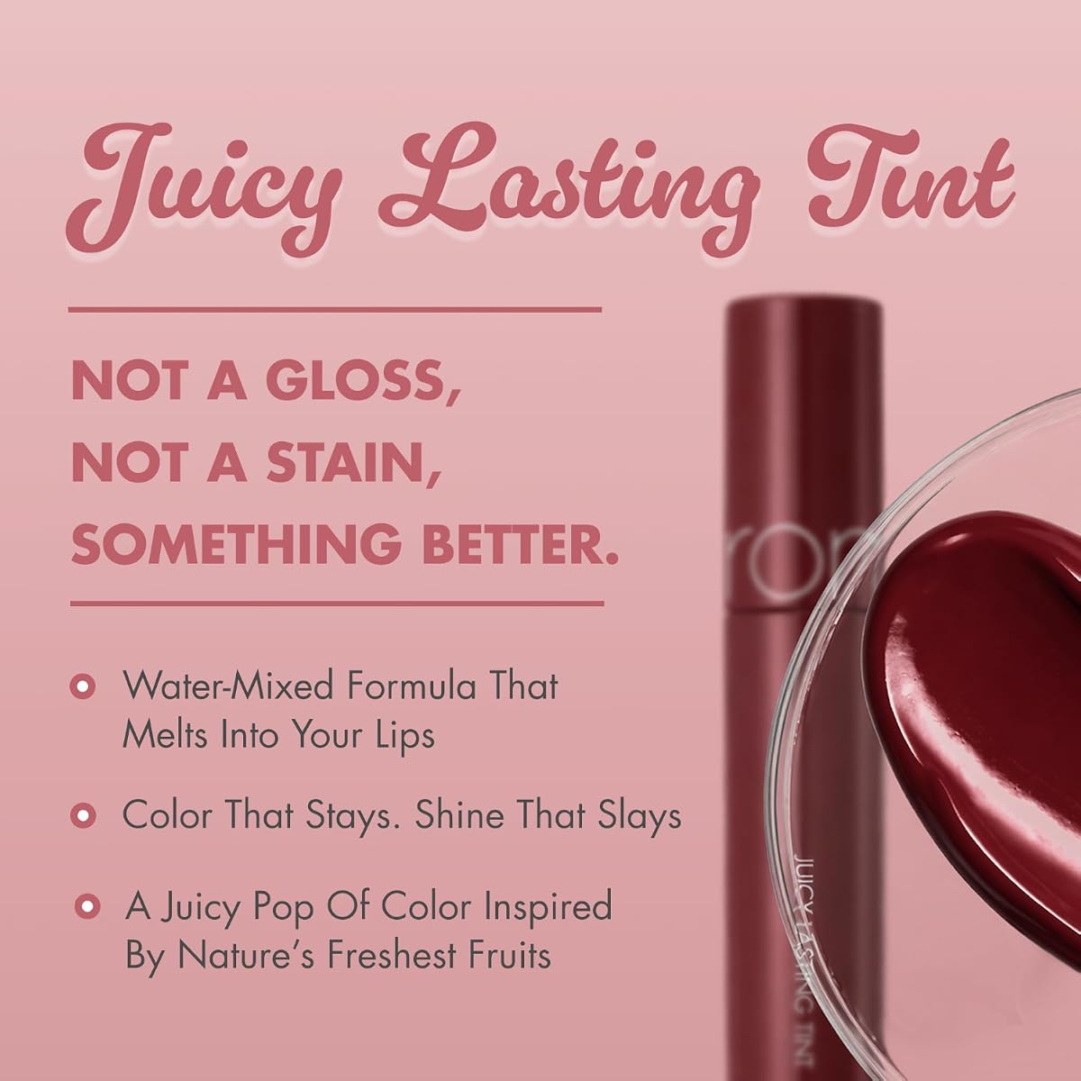 Rom&Nd Juicy Lasting Tint - Deep Sangria, 5.5g - Image 2