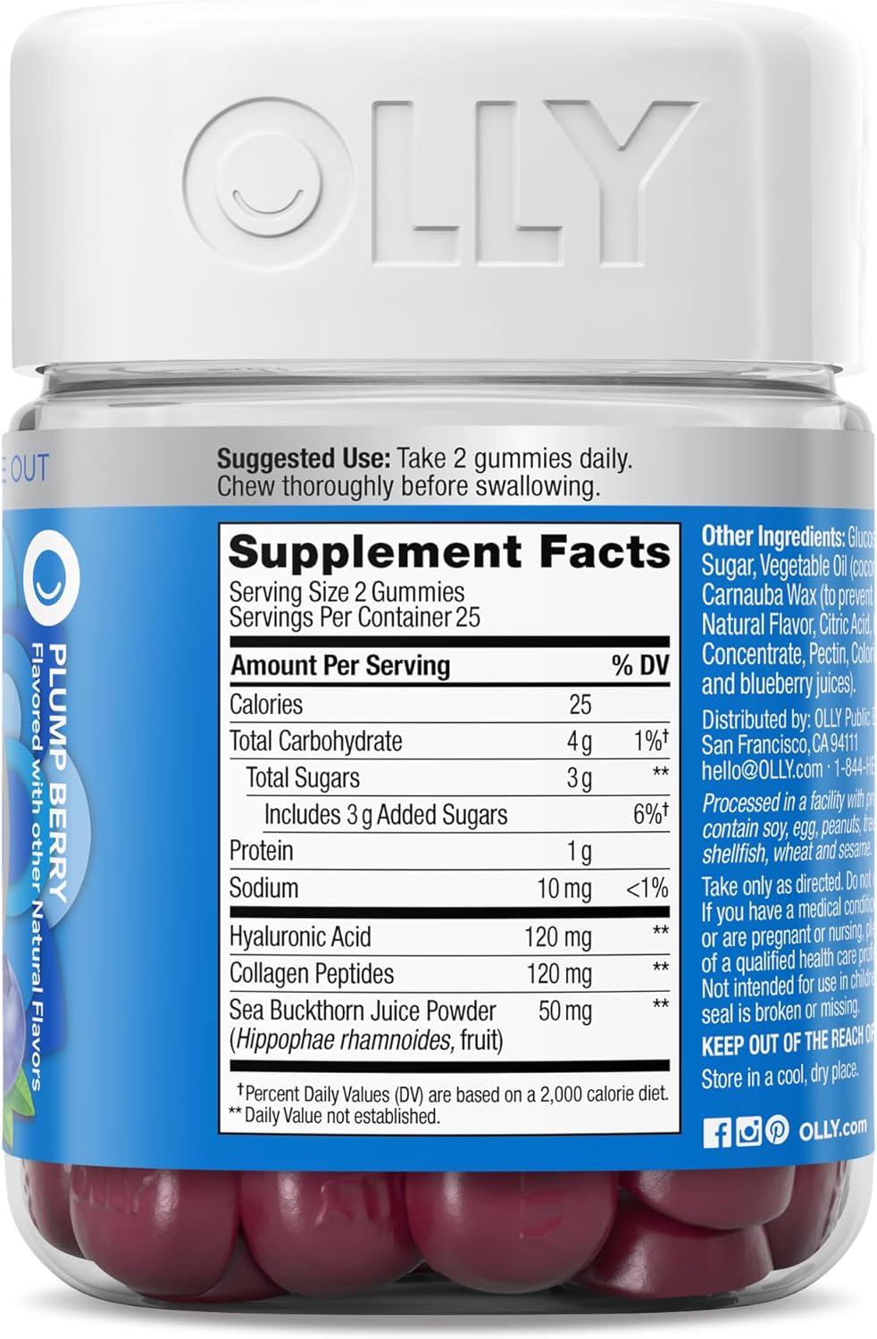 Olly Glowing Skin Gummy Beauty Supplements - 5 Count - Image 7