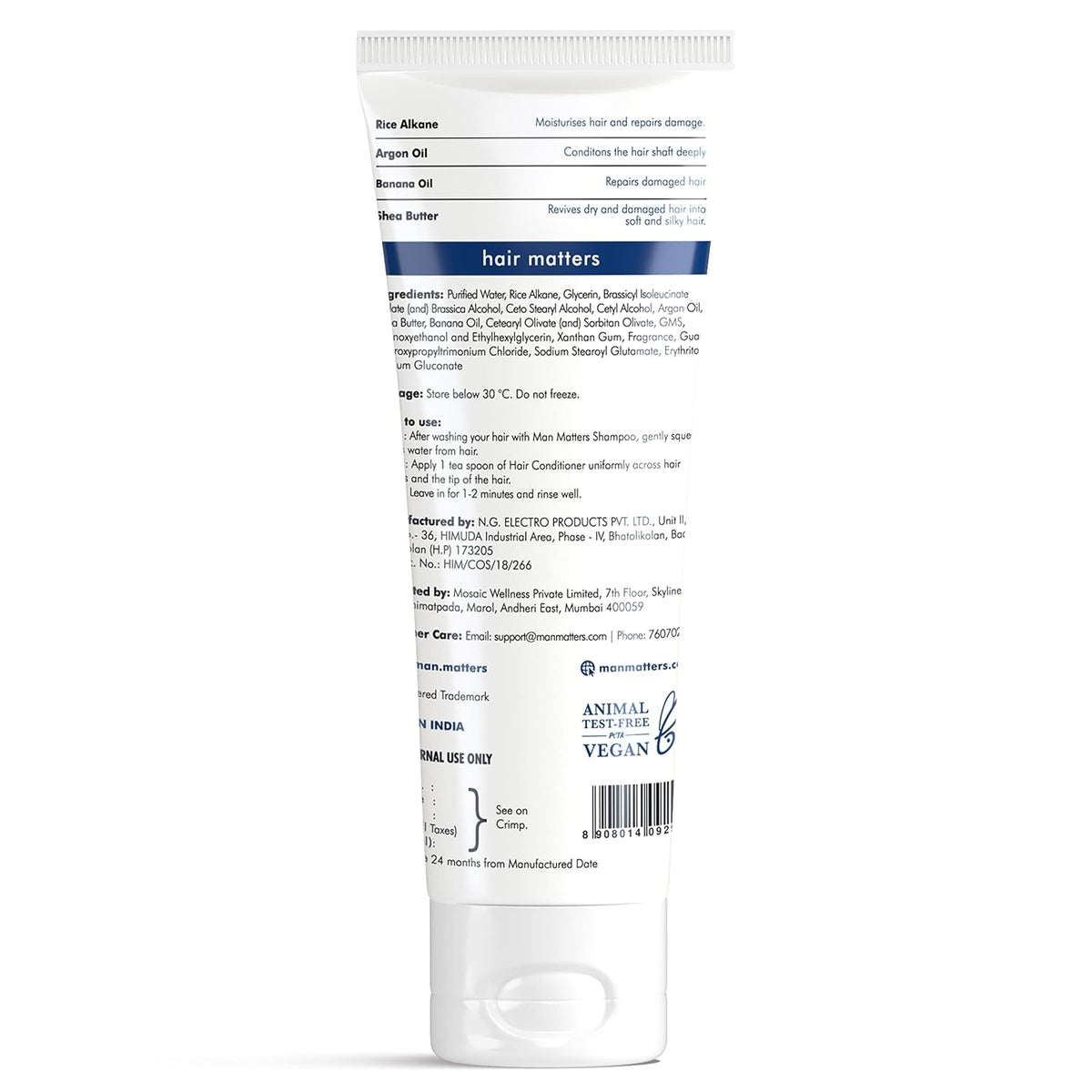 Man Matters Hair Conditioner, 90ml - Nourishing Care - Image 7
