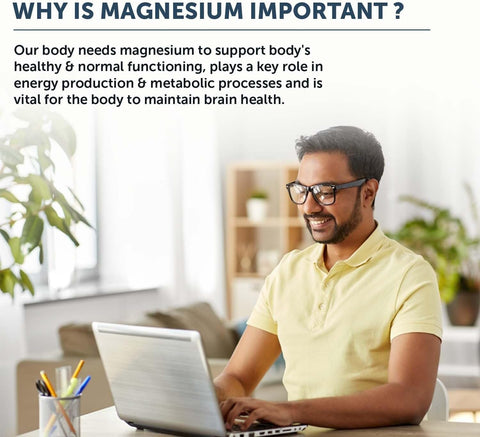 Neuherbs True Magnesium Glycinate Supplement 1600Mg- 60 Tablets