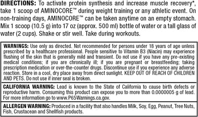Allmax Nutrition Aminocore BCAA Watermelon - 345g Sports Supplement Powder - Image 8