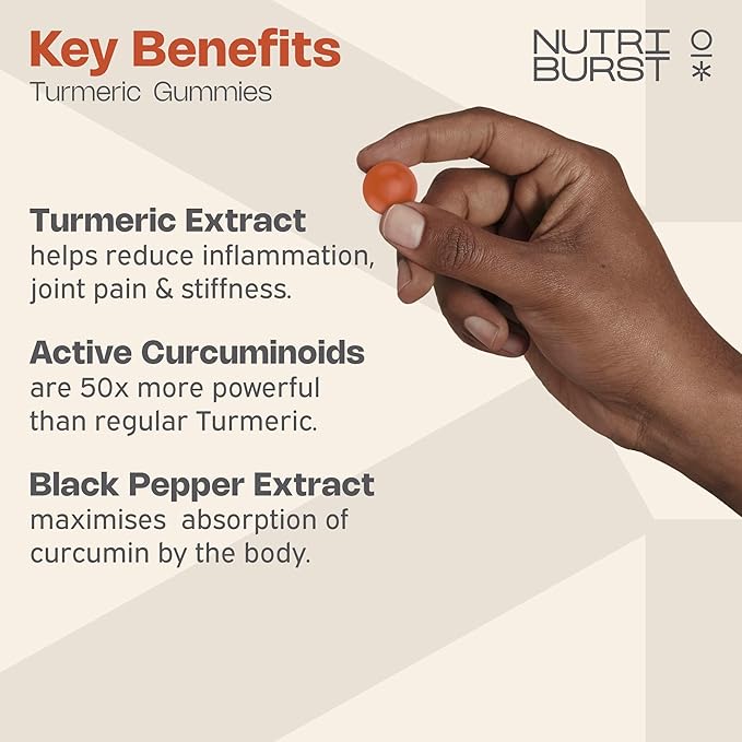 Nutriburst Turmeric 3000mg with Ginger Gummies, 60 Count - Image 2