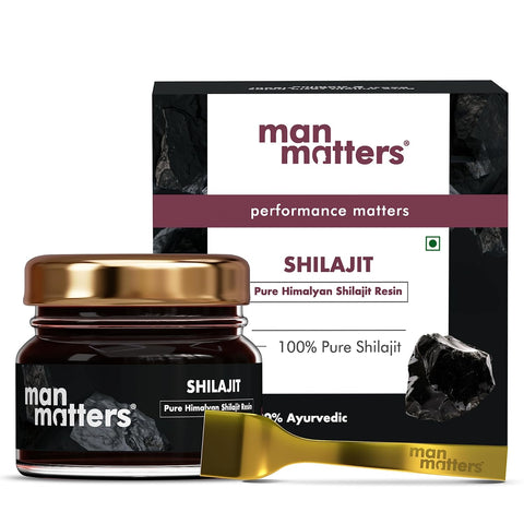 Man Matters 100% Pure Himalayan Shilajit Resin For Men 20g | Boosts Immunity & Strength | No Added Preservatives | 100% Vegetarian