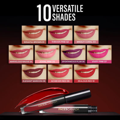 Faces Canada Comfy Silk Liquid Lip Colour - Breezy Coral 03 - Image 8
