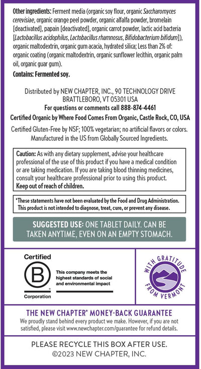 New Chapter Every Man's One Daily 40+ Multivitamin - 72 Tablets - Image 8