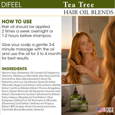 Difeel Premium Natural Tea Tree Hair Oil - 75ml - Image 8