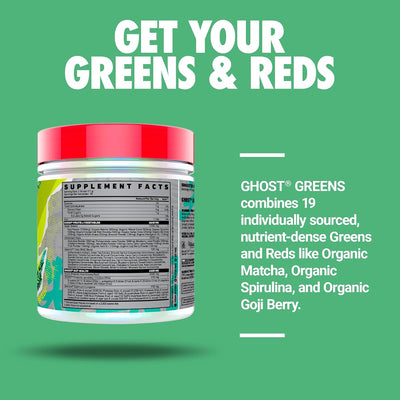 GHOST Greens Superfood Powder - 30 Servings, Lime Flavour - Image 3