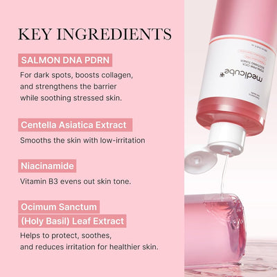 Medicube Salmon DNA PDRN Pink Cica Soothing Toner - 250ml - Image 2