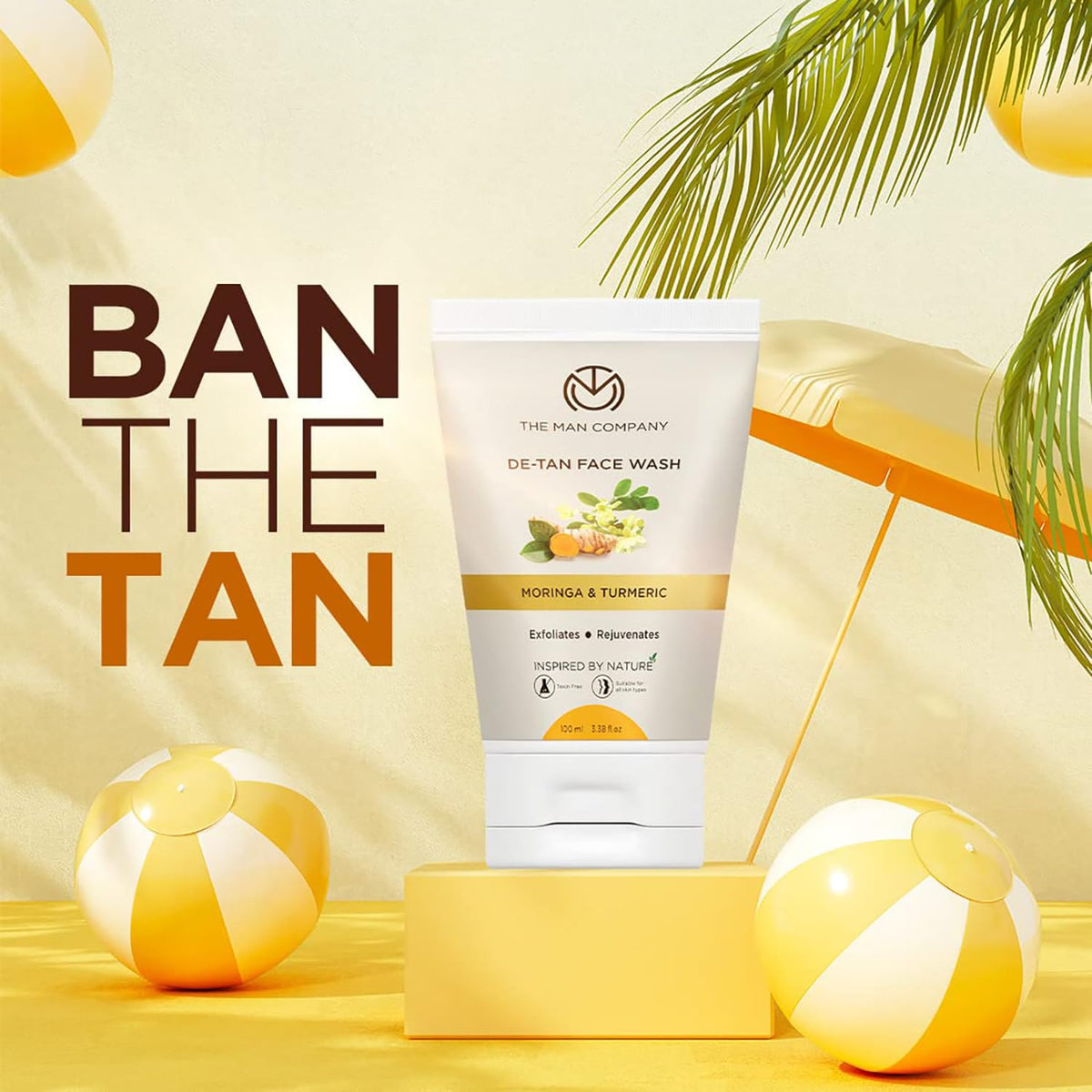 The Man Company De Tan Face Wash with Turmeric & Moringa - 100ml - Image 3