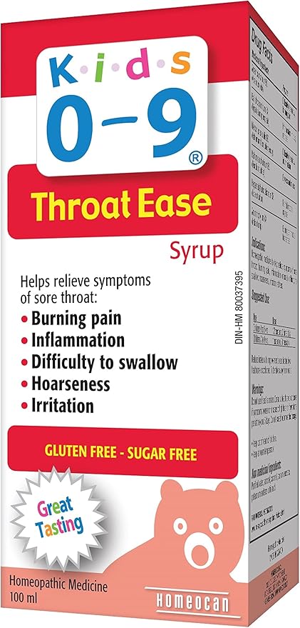 Kids Throat Ease - Gentle Liquid for Babies & Children, 100ml