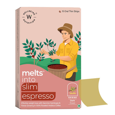 Wellbeing Nutrition Slim Espresso Oral Thin Strips - Sports Nutrition