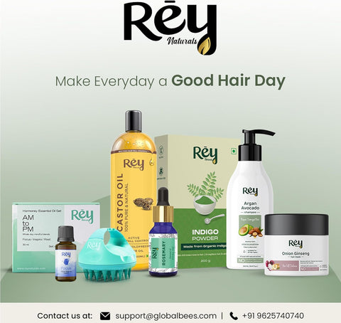 Rey Naturals Cold Pressed Castor Oil plus Rosemary Essential Oil 200 ml 2