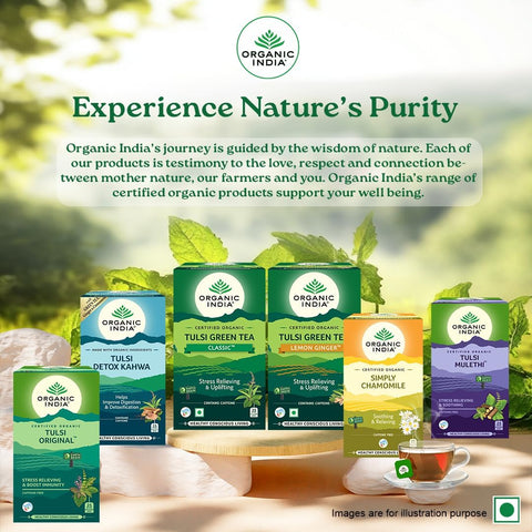 ORGANIC INDIA Tulsi Green Classic Tea 25 Tea bags