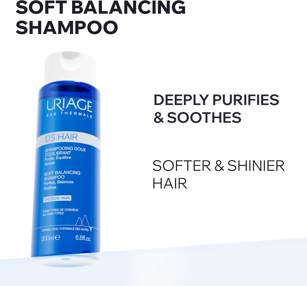 Uriage DS Hair Soft Balancing Shampoo 200ml - Image 2