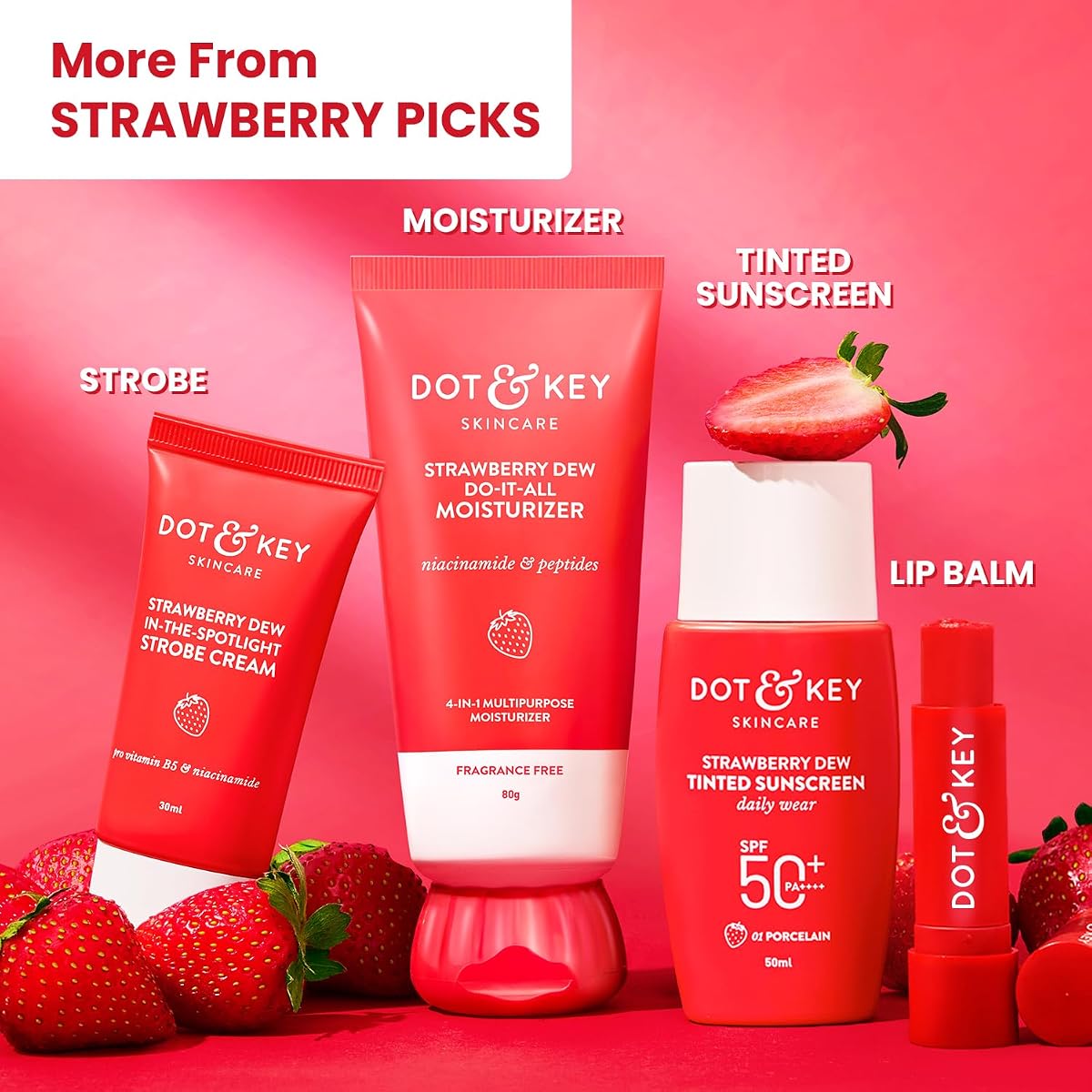 Dot & Key SPF 50 Strawberry Dew Sunscreen Stick - 20g - Image 8