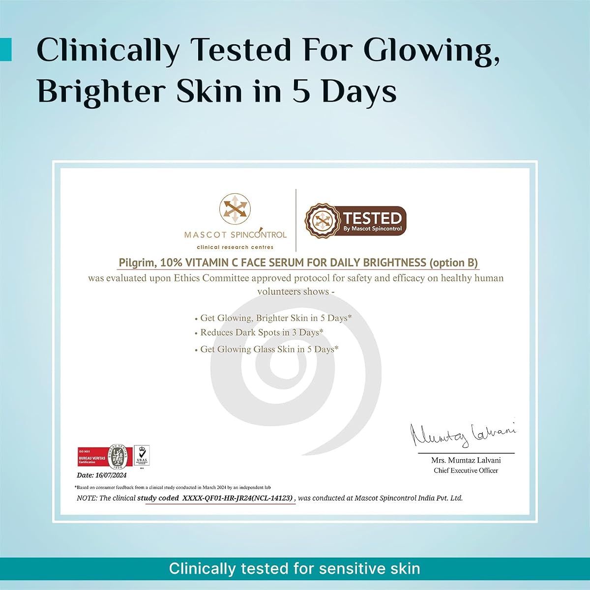 Pilgrim Face Serum with 10% Vitamin C for Glowing Skin - 30 ml - Image 8
