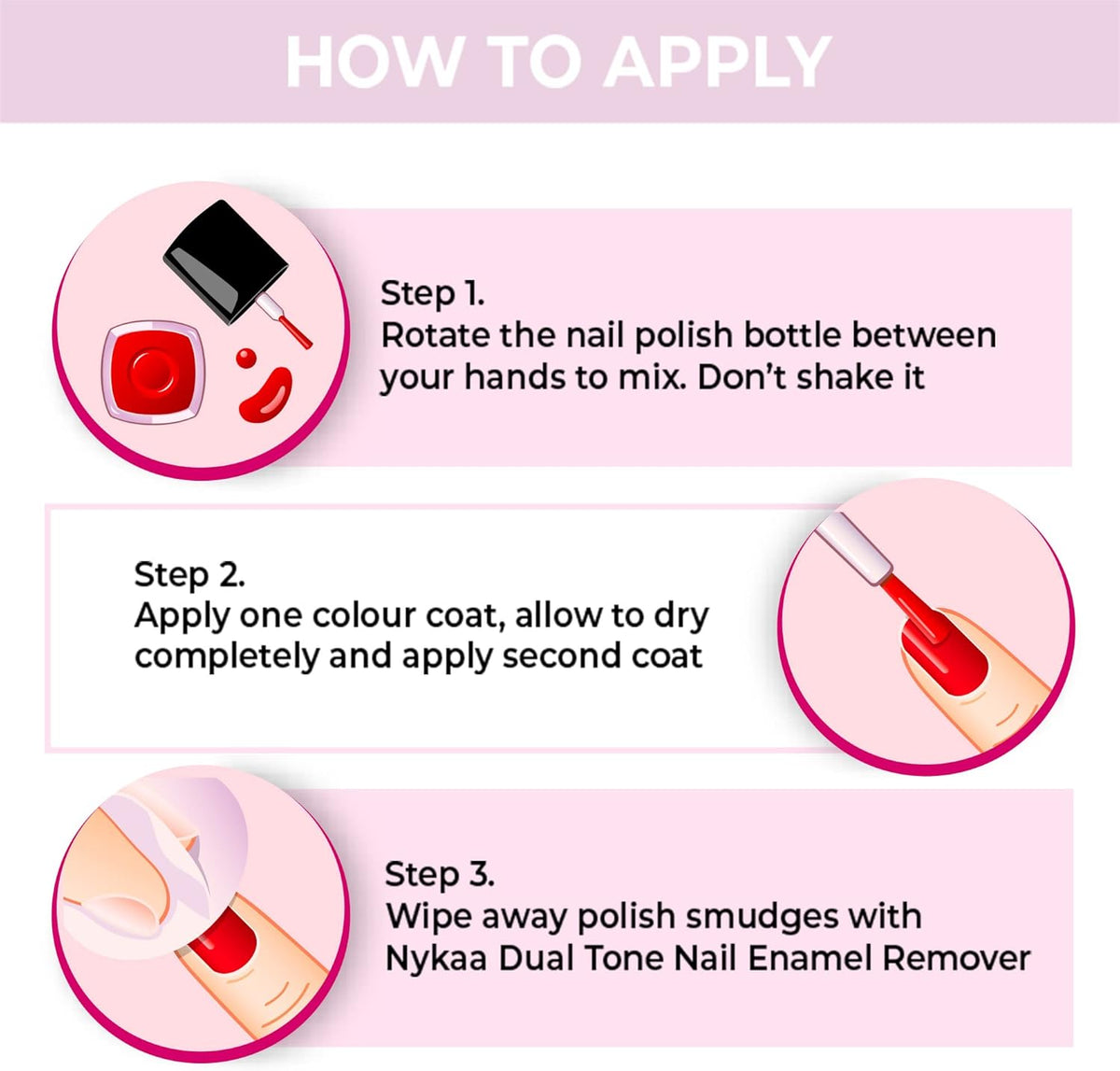 Nykaa Cookie Crumble Nail Enamel Cherry Crunch Shade No.190 - 9ml - Image 5