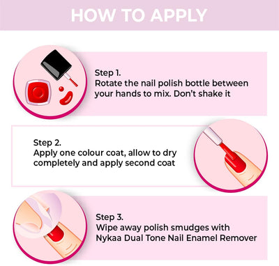 Nykaa Cookie Crumble Nail Enamel Cherry Crunch Shade No.190 - 9ml - Image 5