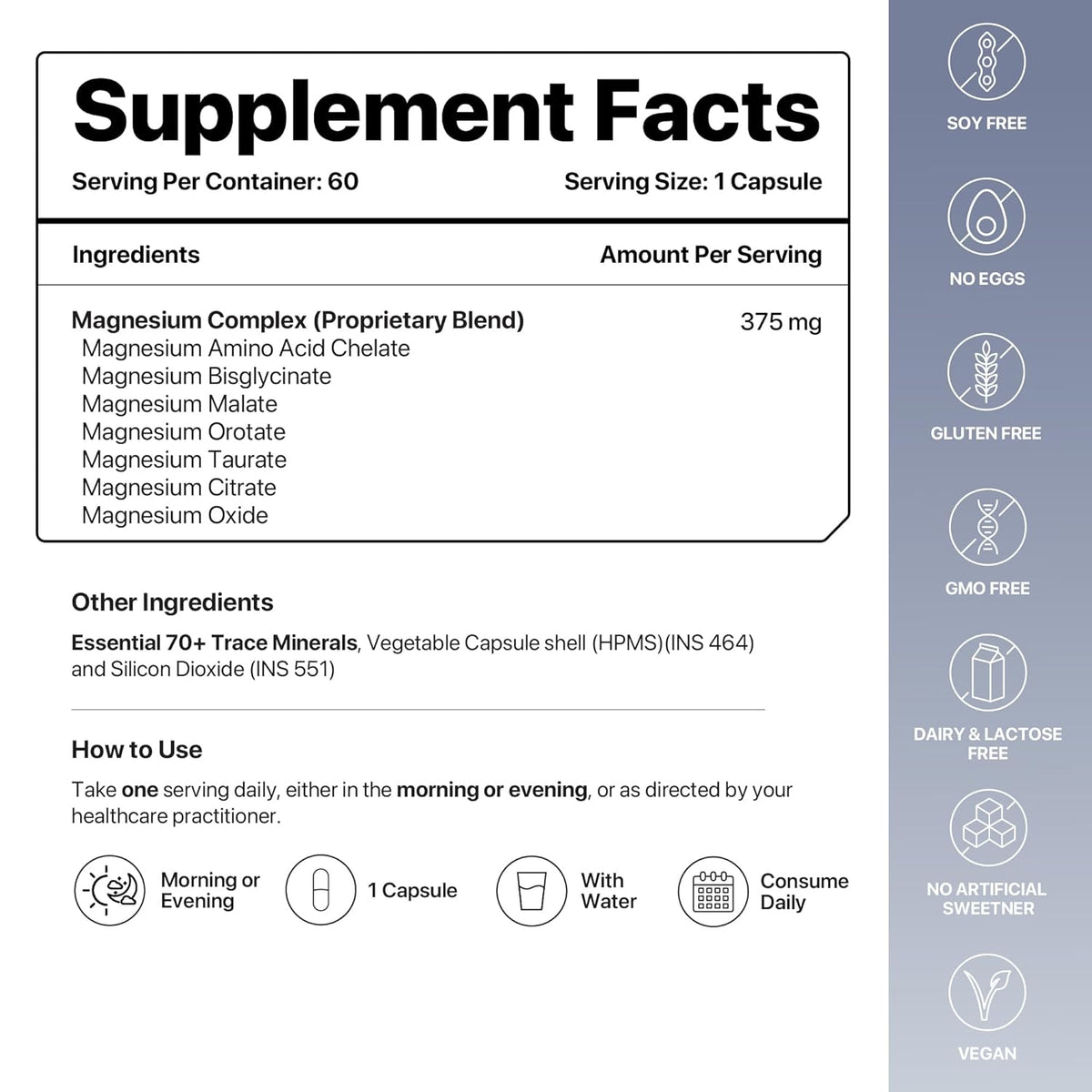 Decodeage Mag7 Seven Complex Magnesium Capsules - 60 Count - Image 7