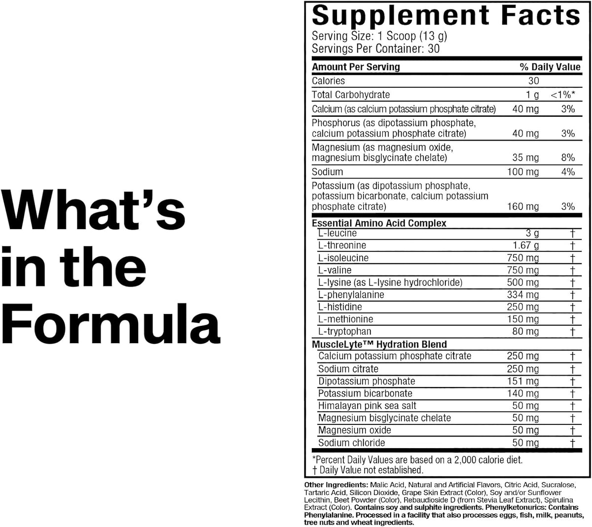 Muscletech Platinum EAA Powder - Grape Flavour, 30 Servings - Image 7