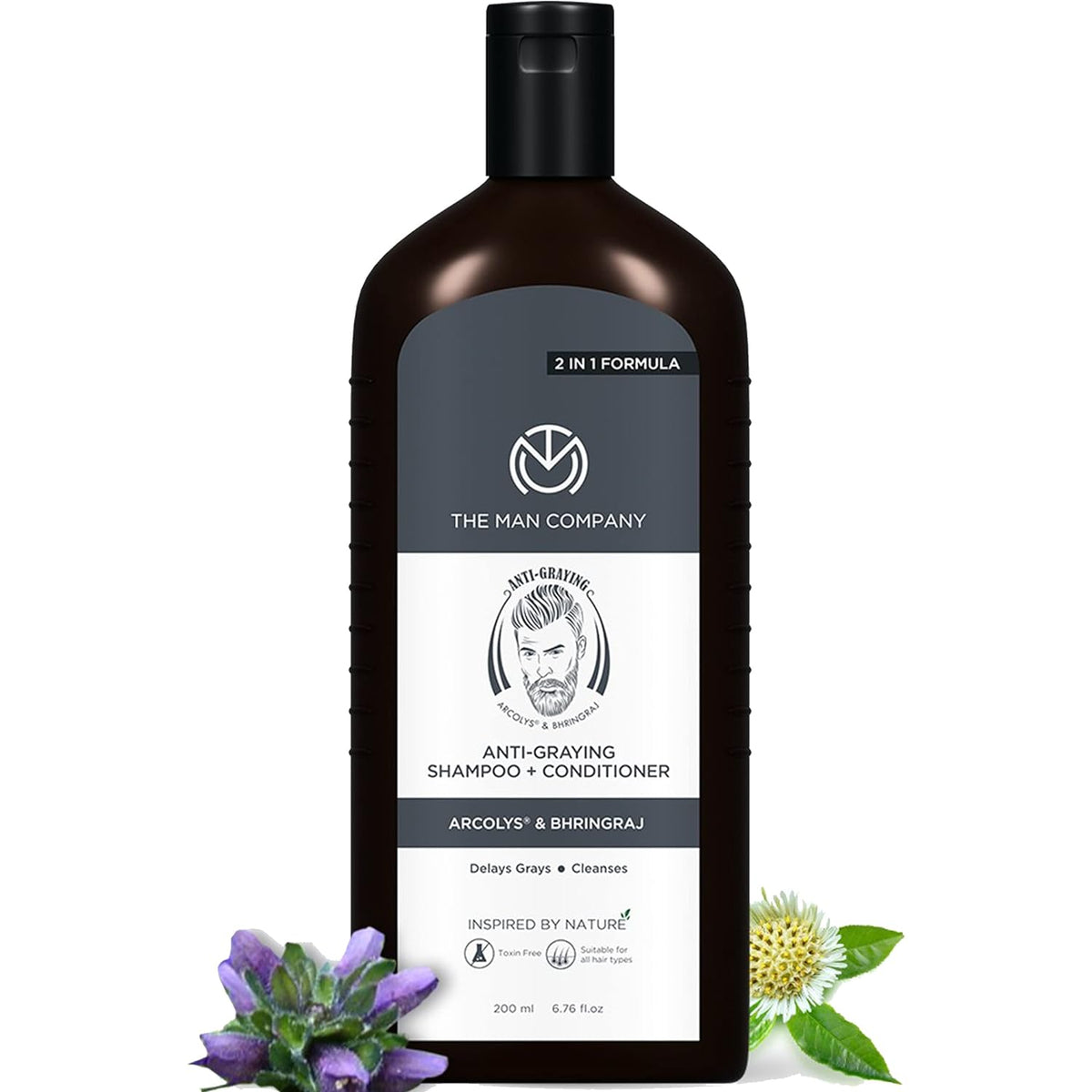 The Man Company Anti Grey 2-in-1 Shampoo & Conditioner, 200ml