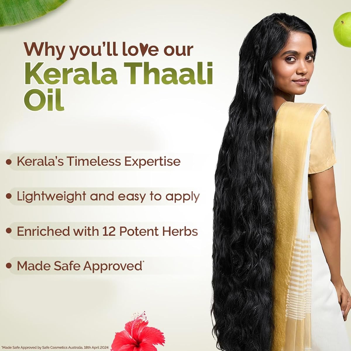 Mamaearth Kerala Thaali Hair Oil with Herbal Infusion - 150ml - Image 5