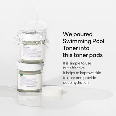Eqqualberry Swimming Pool Toner Pads with Hyaluronic Acid & Plant Extracts - 70 Sheets - Image 3