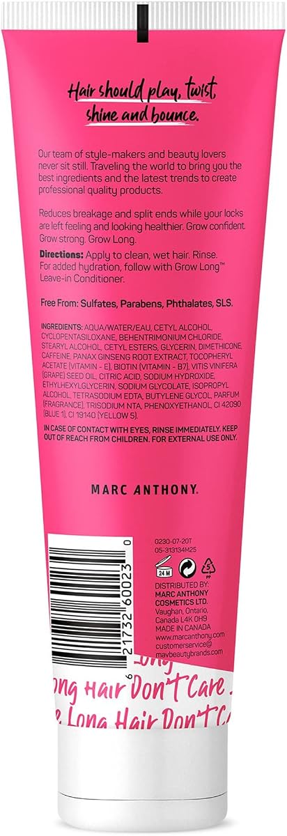 Marc Anthony Strengthening Grow Long Conditioner with Caffeine & Ginseng, 250ml - Image 2