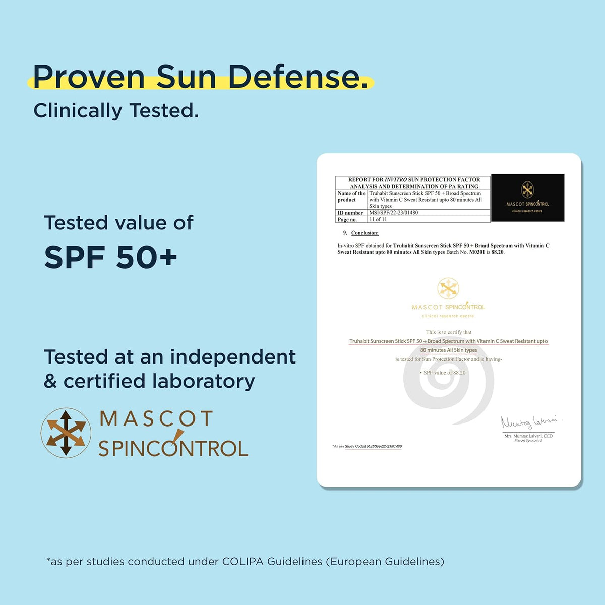Truhabit Sunscreen Stick SPF 50 for Face - 13gm - Image 3