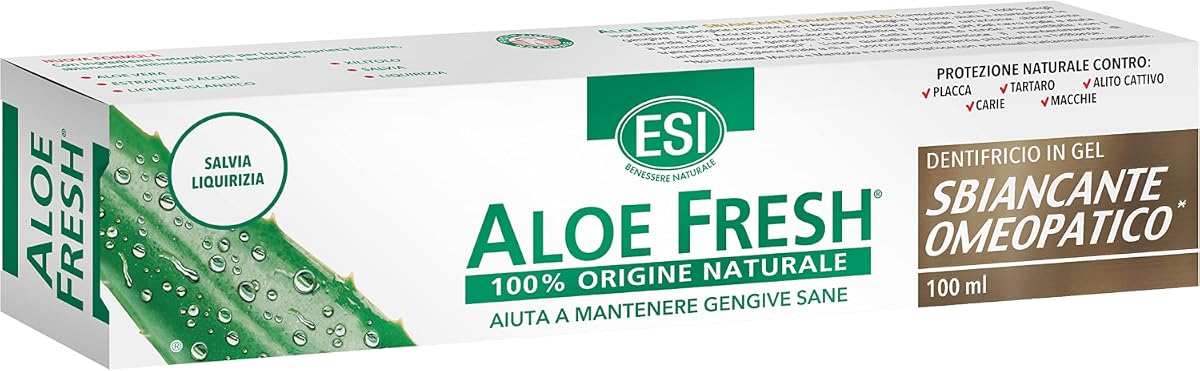 Esi Aloe Fresh Whitening Toothpaste Gel with Icelandic Lichen - 100ml - Image 2