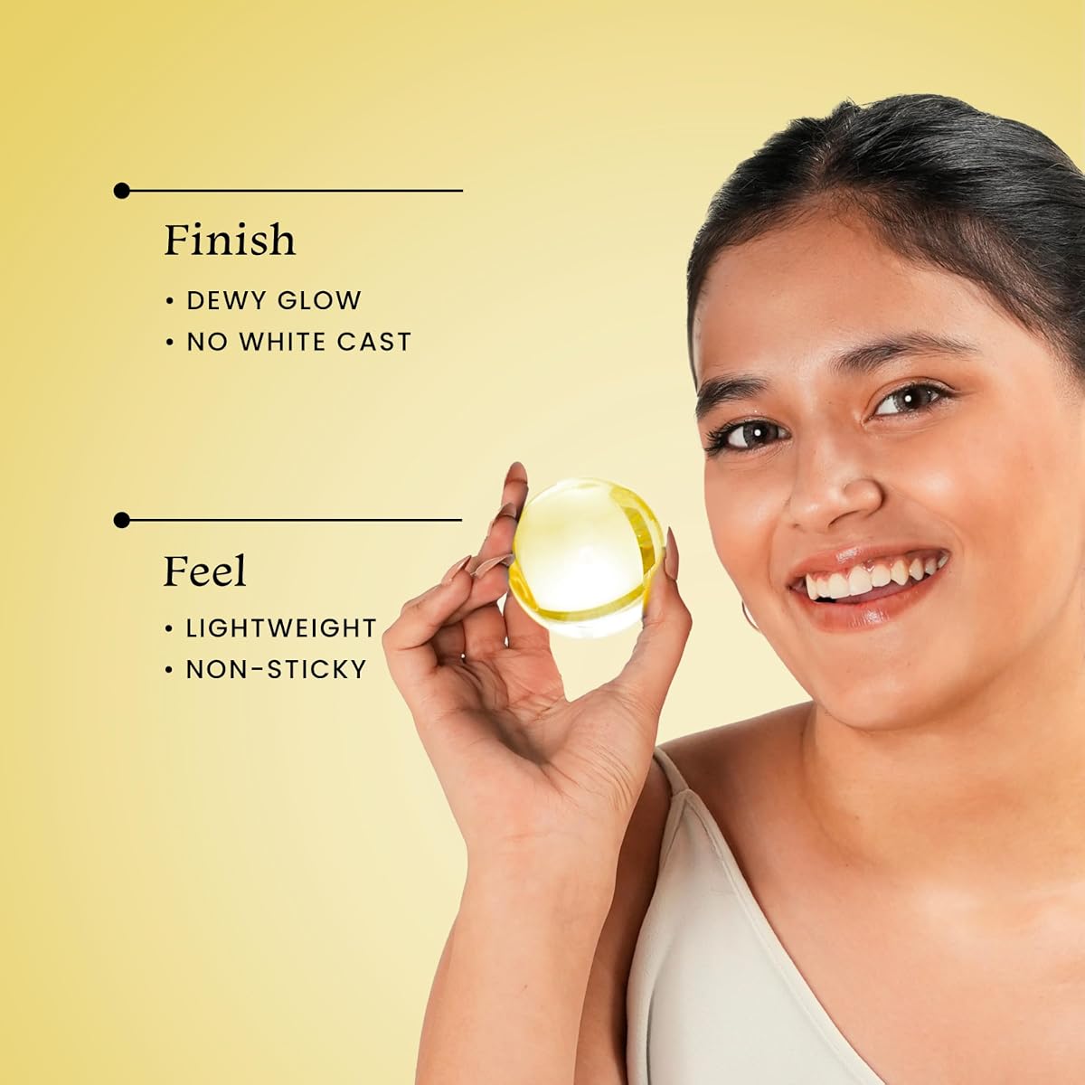 Foxtale Dewy Sunscreen SPF 70 PA++++ - Niacinamide, 15ml - Image 4