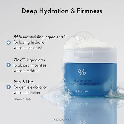 Dr.Ceuracle Hyal Reyouth Melting Foaming Balm - 100ml Face Cleanser - Image 5