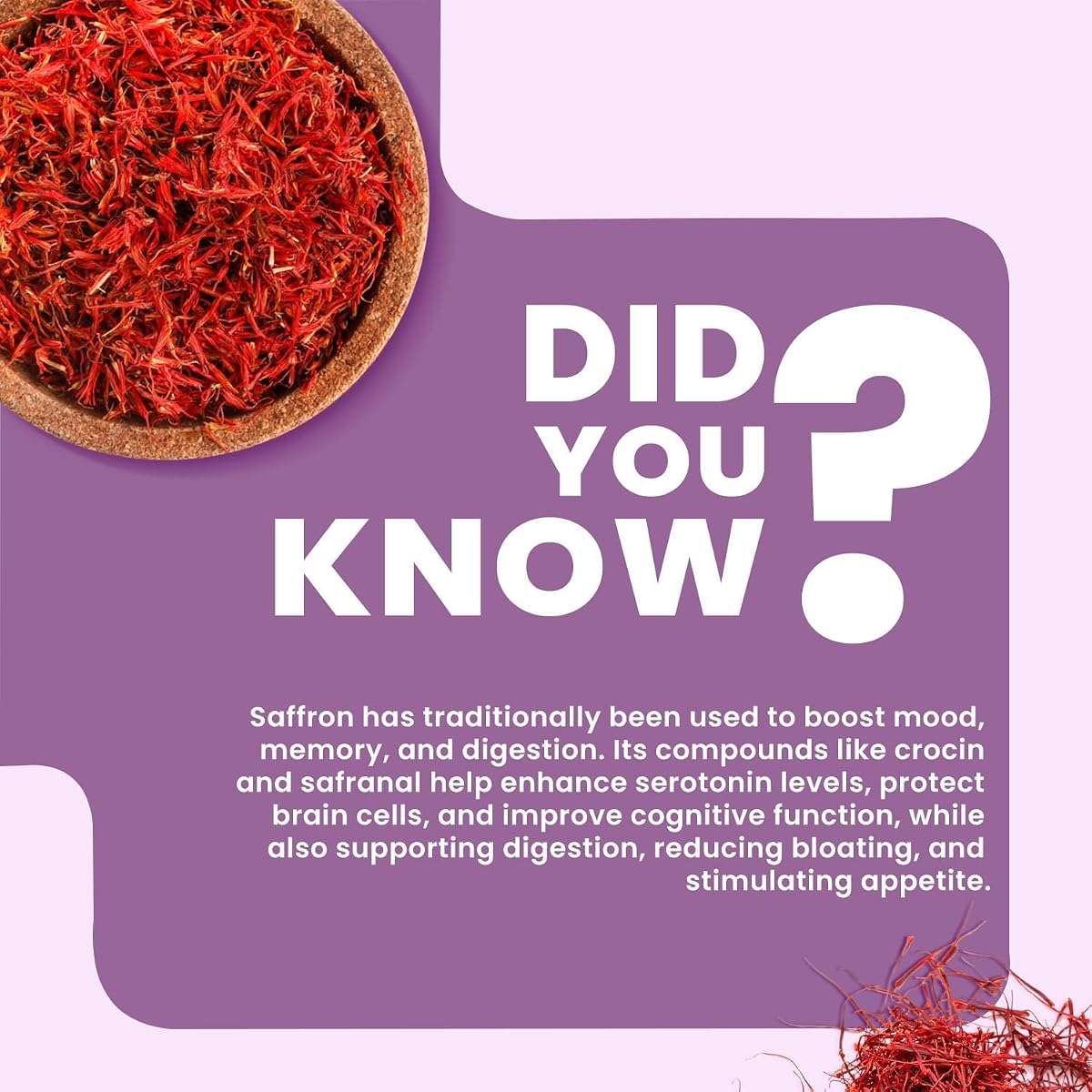 Herbal Max Kashmiri Saffron - A+++ Grade Mongra Kesar, 1g - Image 8
