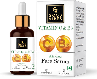 Good Vibes Vitamin C & B3 Skin Glow Face Serum, 30ml