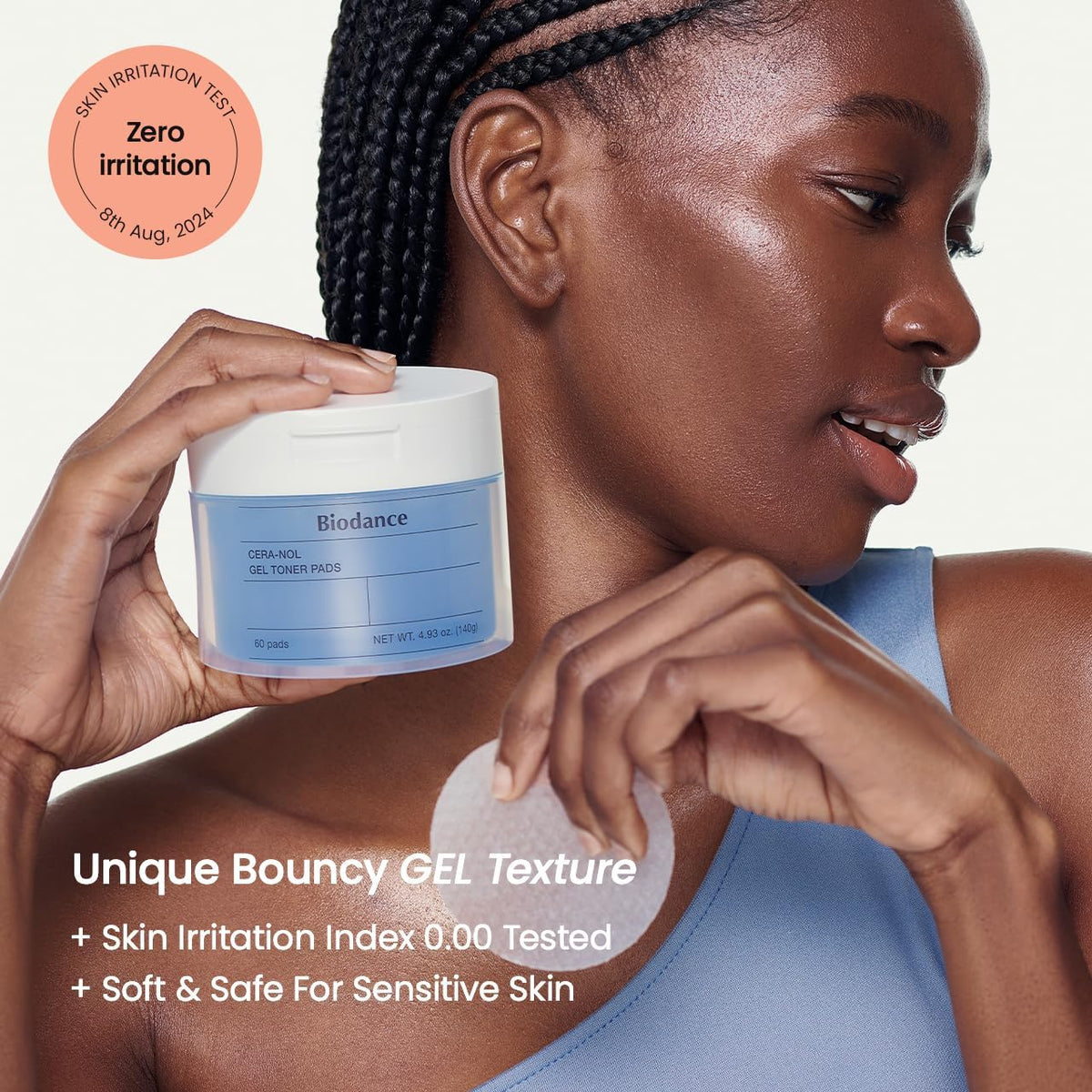 Biodance Cera-nol Gel Toner Pads - Face Serums & Treatments, 60 Pads - Image 2