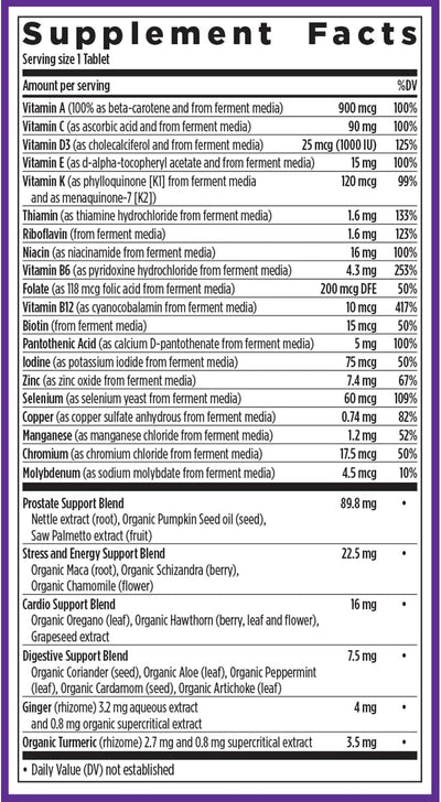 New Chapter Every Man's One Daily 40+ Multivitamin - 72 Tablets - Image 7