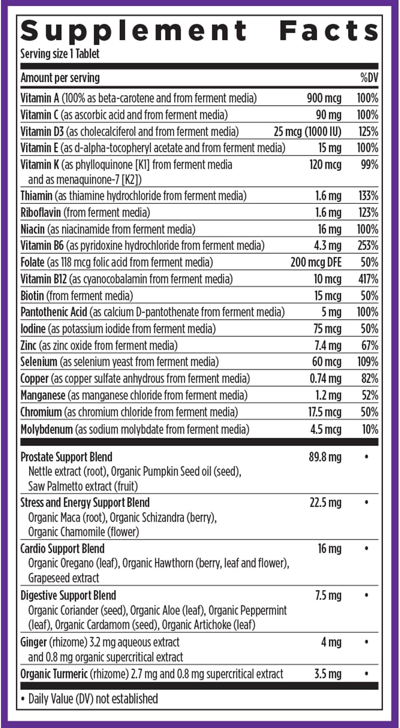 New Chapter Every Man's One Daily 40+ Multivitamin - 72 Tablets - Image 7