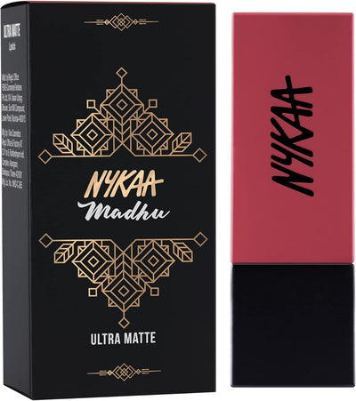 Nykaa Ultra Matte Lipstick Madhu Shade - Rich Colour, Smooth Finish - Image 2