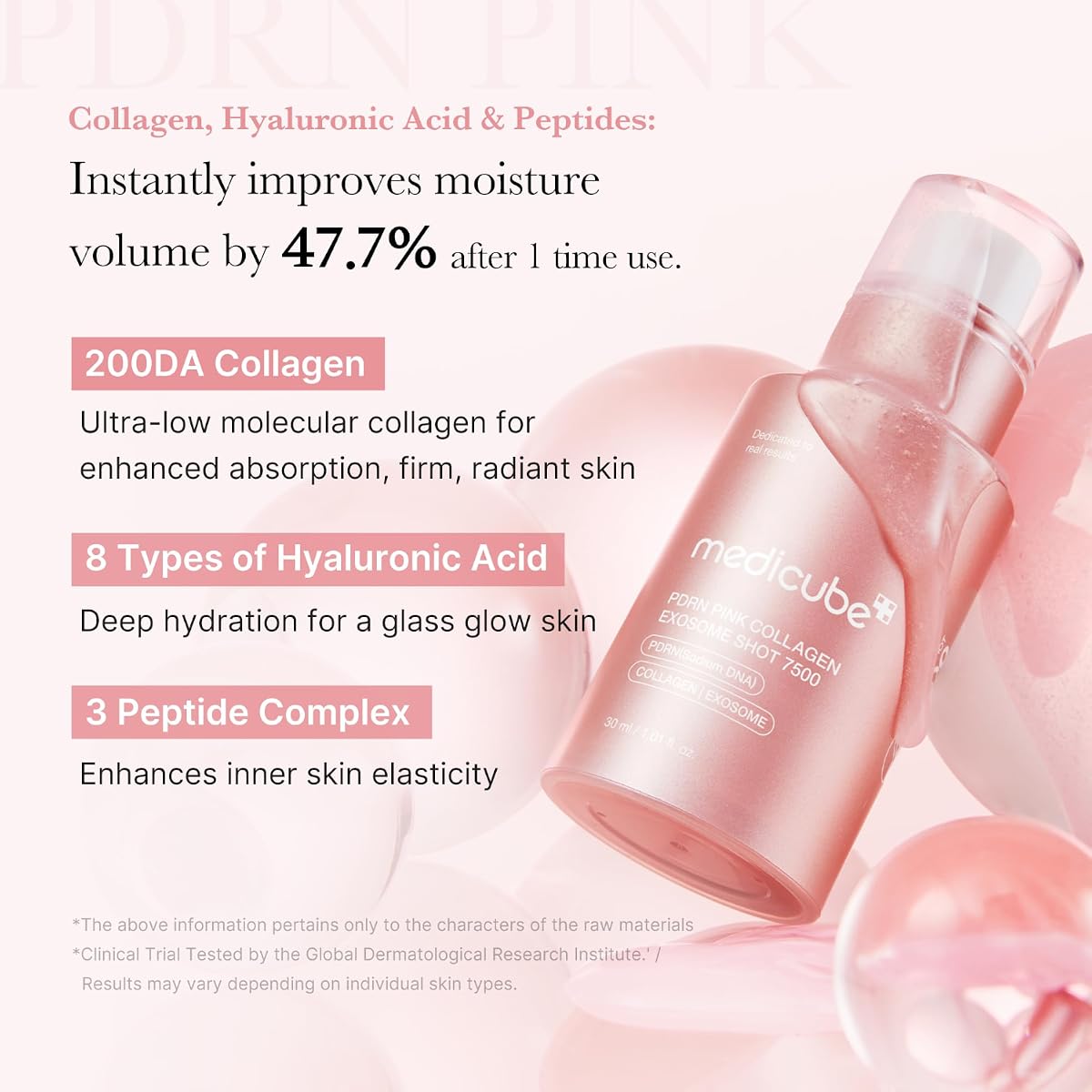 Medicube PDRN Pink Collagen Exosome Shot Serum - Skin Booster, 30ml - Image 3